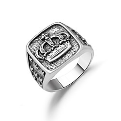 Band Ring Classic Silver Alloy Crown Vintage Classic 1pc 7 8 9 10 / Men's Lightinthebox