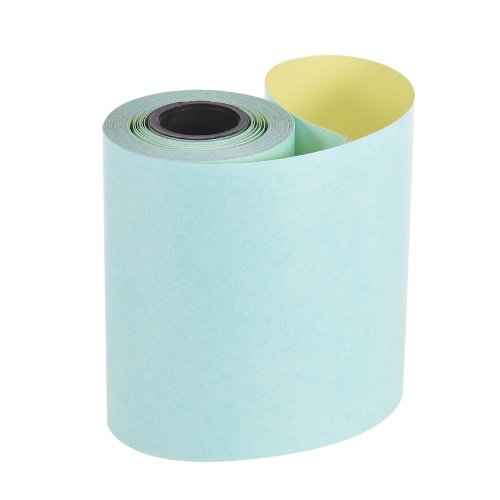 Papel adhesivo a color para imprimir con rollo Papel térmico directo con autoadhesivo 57 * 30 mm (2.17 * 1.18in) para la impresora térmica de bolsillo PeriPage A6 para la mini impresora de fotos PAPERANG P1 / P2, 1 rollo