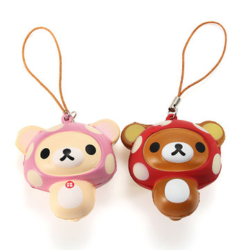 6cm Soft Squishy Mini Cute Bear Hang Decorations For Mobile Phone Slow Rising Pendant