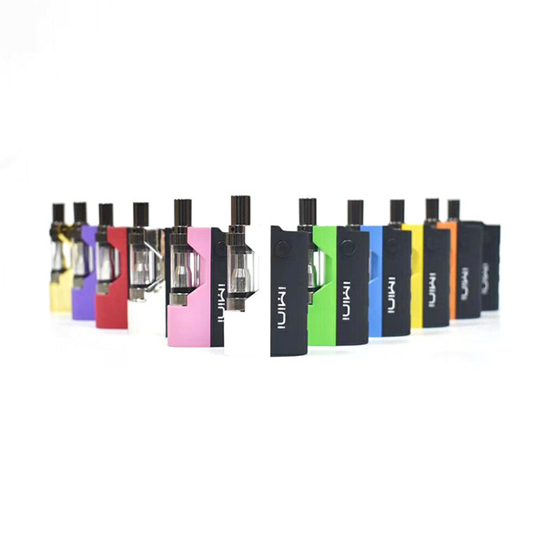 In Stock! Original Imini Thick Oil Cartridges Kit 500mAh Box Mod Battery 510 Thread Liberty V1 Tank Wax Atomizer Vape Pen Starter Kits