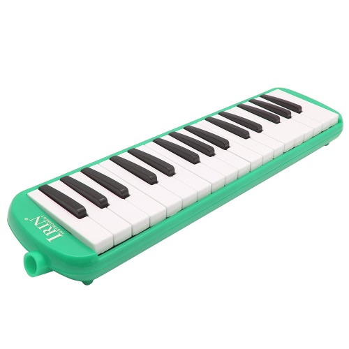 32 Teclas de Piano Melodica Instrumento de Educación Musical el Regalo de los Niños de Principiante con Bolsa de Transporte Verde