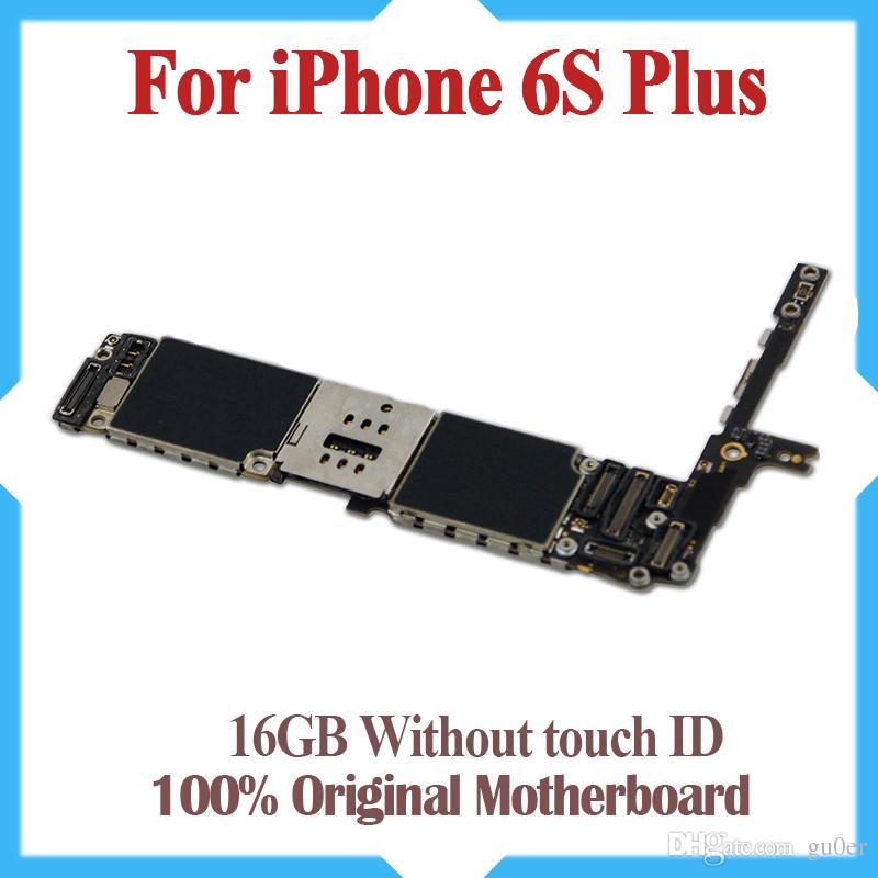 For iPhone 6S Plus 5.5inch 16GB Motherboard Factory Unlocked Mainboard No Touch ID With Original IOS Update Free Shipping