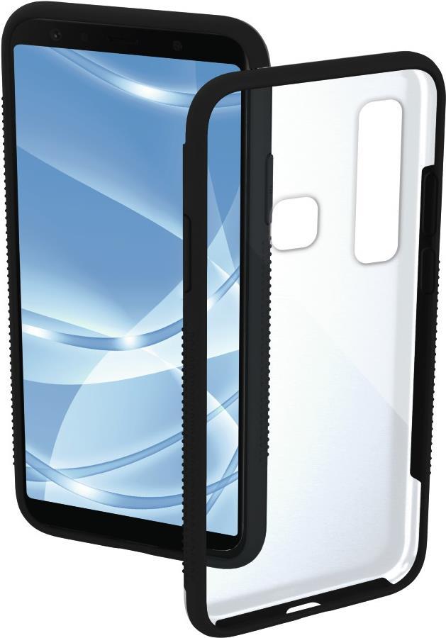 Hama Cover Frame für Samsung Galaxy A9 (2018), Transparent/Schwarz (00185744)