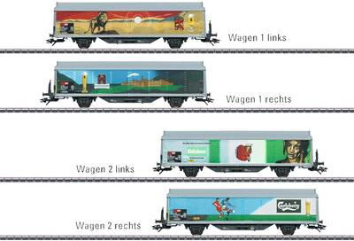 Märklin 48342 H0 2er-Set Schiebewandwagen der SBB (48342)