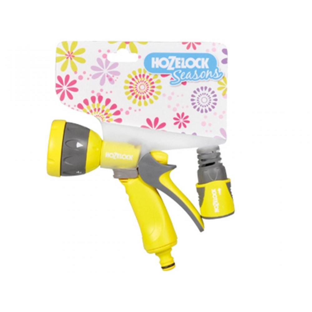 Hozelock Seasons Multispray Gun + Fittings Lime