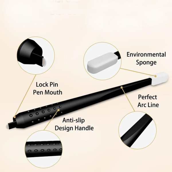 10pcs permanent makeup microblading disposable pen eyebrow microblading hand tools