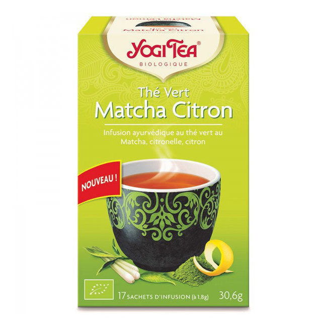 Yogi Tea Matcha Citron bio 17 sachets