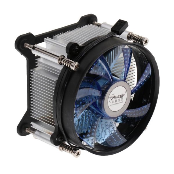 Laptop Cooling Pads CPU Cooler Heatsink 9cm Fan Radiator For Intel, LGA 775/1150/1151/1155/1156 Blue