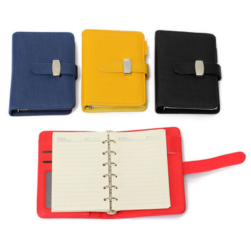 A7 Pocket PU Leather Cover Notebook Diary Filofax Personal Organiser Planner