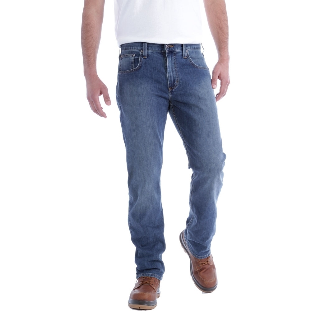 Carhartt Mens Rugged Flex Relaxed Straight Cut Denim Jeans Waist 32' (81cm)  Inside Leg 32' (81cm)