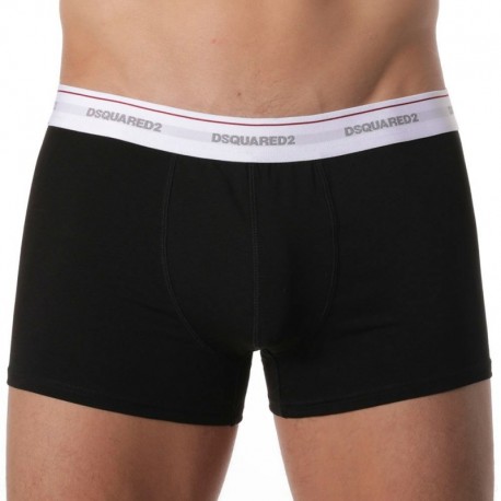 DSQUARED2 3-Pack Cotton Stretch Boxers - Black S