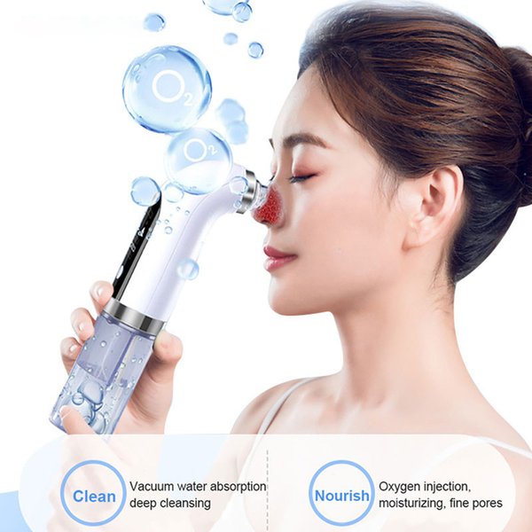 Electric Bubble Blackhead Remover USB Rechargeable Water Cycle Pore Acne Pimple Removal Vacuum Suction Facial Cleaner Tool