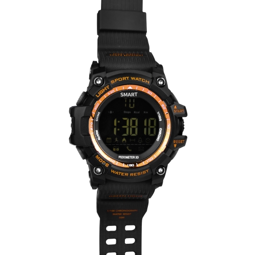 Sport Smart Uhr FSTN LCD Display BT 4.0 Fitness Tracker Schrittzähler Stoppuhr Fernbedienung Kamera Armbanduhr für iOS 7,0 & Android 4,3