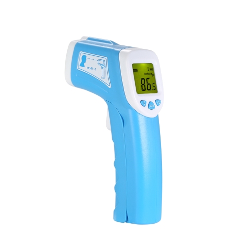 SMART SENSOR 2 in 1 Handheld Mini IR Digital Infrared Thermometer 34?~45?(93.2?~113?) 0~115?(32~239?) Non-contact Temperature Tester Forehead Body Surface Temperature Measurement Data Hold Function