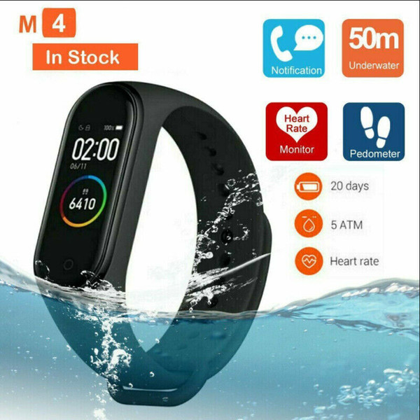 M4 Smart band 4 Real Heart Rate Blood Pressure Wristbands Sport Smartwatch Monitor Health Fitness Tracker smart Watch Wristband PK M3