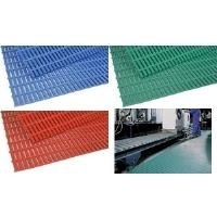miltex Arbeitsplatzmatte Heron Floorline (B)910 mm, rot aus Vinyl, robuster Luftzellenbelag in Gitterform, rutsch- - 1 Stück (15711)