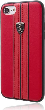 Ferrari Leather Cover Off Track Logo Red, Urban Collection für iPhone 8/7/6 Plus, FEURHCP7LREB, Blister (FEURHCP7LREB)
