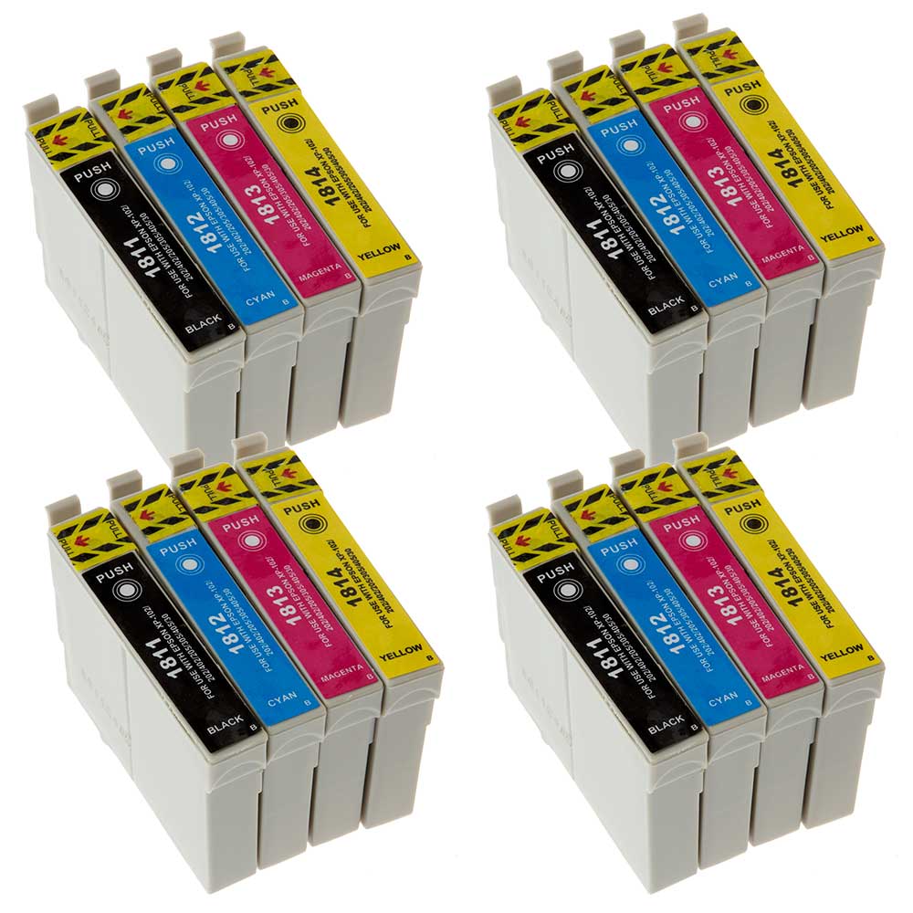Non-OEM 18XL T1816  x16 Ink Cartridge Multipack for Epson Expression Printers