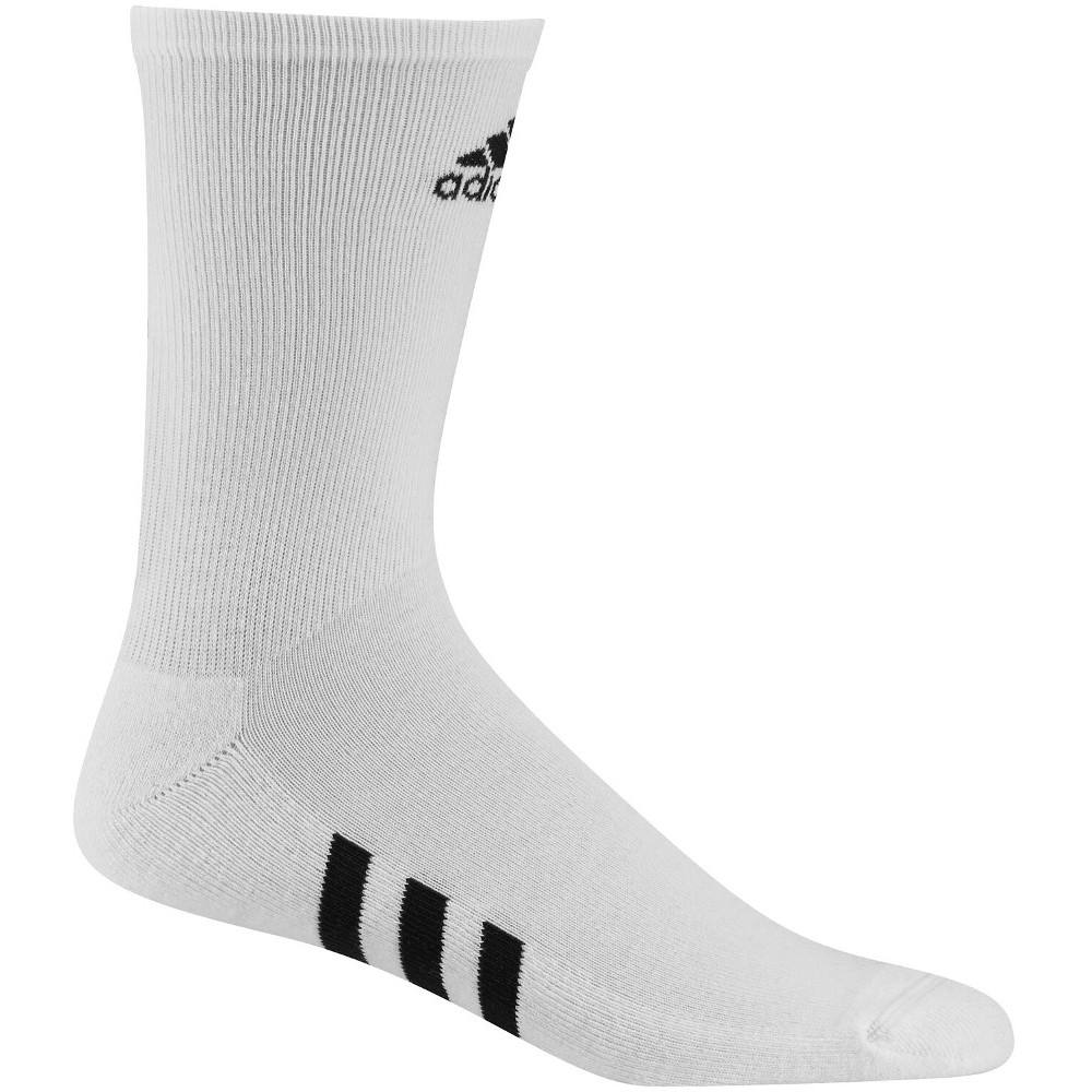 Adidas Mens Crew Antimicrobial Padded Comfortable 3 Pack Golf Socks UK Size 10.5-13.5