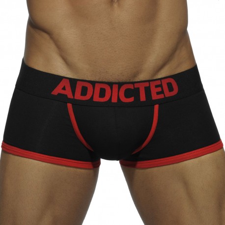 Addicted Basic Colors Boxer - Black - Red XS