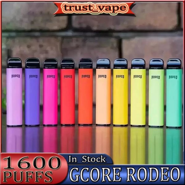 GCORE RODEO 1600 Puffs Disposable Vape Pen E Cigarette With 950mAh Battery 6ml Prefilled Pod Smoking Kit