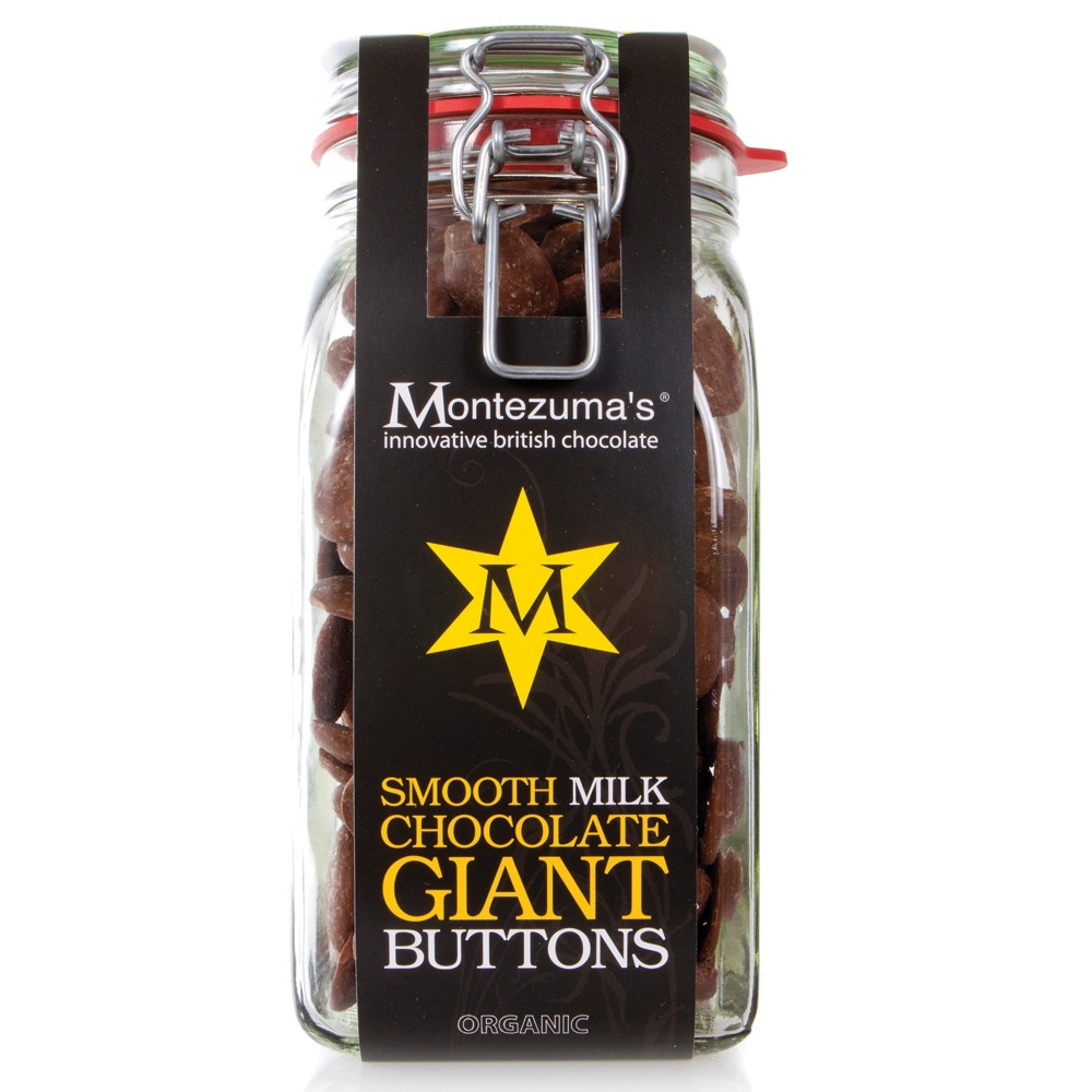 Organic Milk Chocolate Giant Button Jar