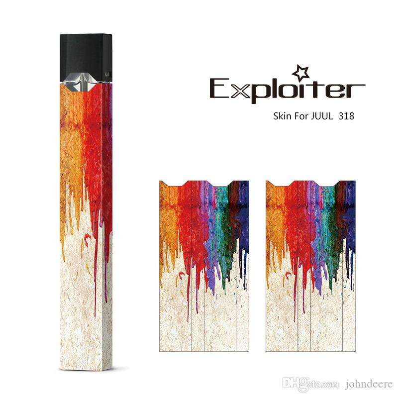 Skin for JUUL Device Various Style Wrap Decal E-Cigarette Vape Pen Sticker OEM Customize For Juul Kits Cartridges Pods