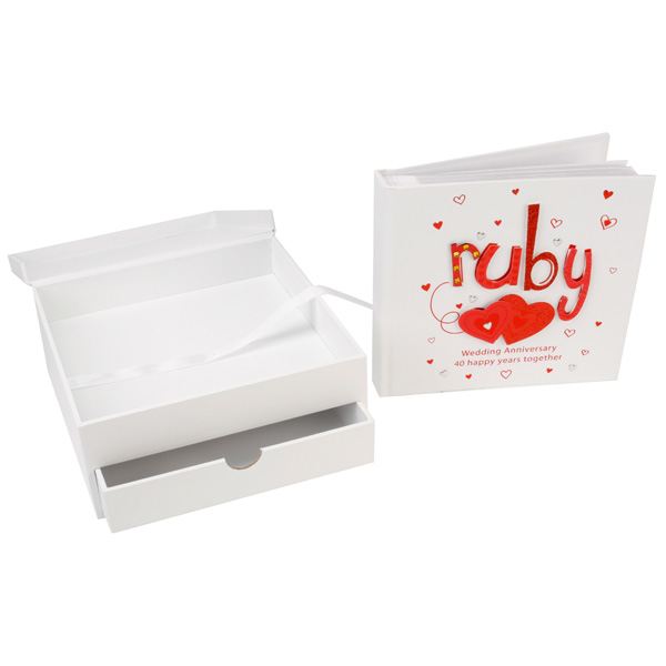 Ruby Anniversary Keepsake Box and Photo Album