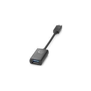 HP - USB-Adapter - USB Typ A (W) bis USB-C (M) - USB 3.0 - 14.08 cm - für Elite Slice, Slice for Meeting Rooms, Elite x3, EliteBook x360, EliteOne 1000 G1