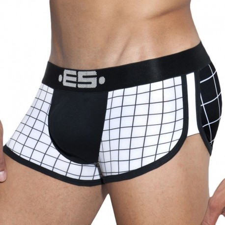 ES Collection Squares Boxer - Black S