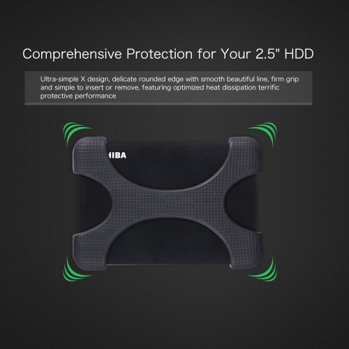 2.5inch HDD Silicone Case Hard Drive Disk Cover Protector Skin Ultra Soft 2.5