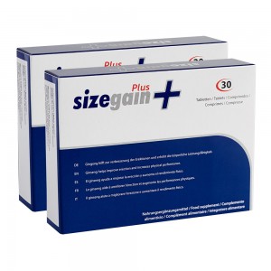 SizeGain Plus - Potent Natural Male Enhancement Tablets - 2 Packs