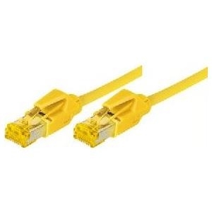 Patchkabel S/FTP, PiMF, Cat 6a, gelb, 5,0 m Für 10 Gigabit/s, halogenfrei, mit Draka-Kabel und Hirosesteckern TM31 (bisherige Bezeichnung S/STP) (72205Y)