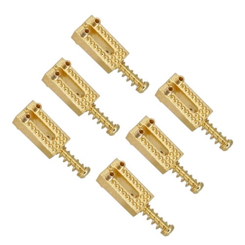 6pcs Vintage Guitar Bridge String Selles en alliage de Zinc Guitares électriques Accessoires