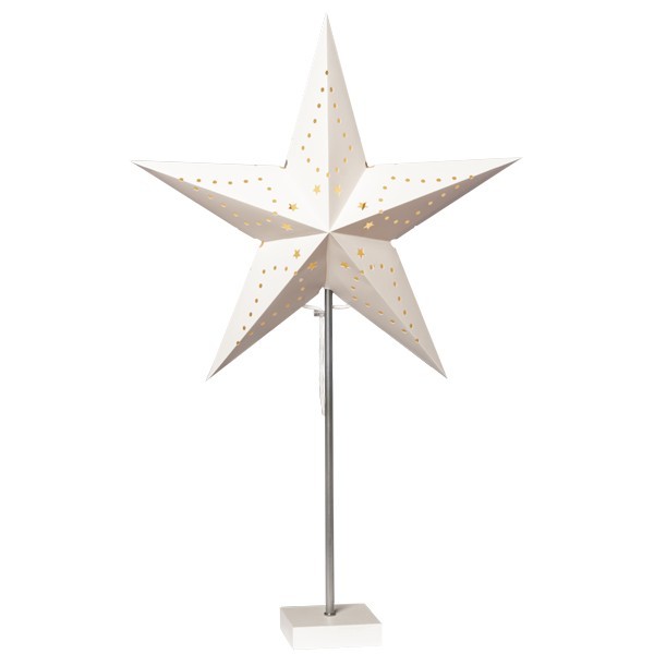 Stern-Leuchte mit Ständer, 68 cm