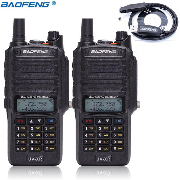 2PCS Baofeng UV-XR Walkie Talkie10W Powerful IP67 Waterproof CB portable set Handheld 4800Mah Battery 10KM Long Range Ham Radio