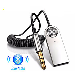 Aux Bluetooth Adapter Auto 3,5 mm Buchse Dongle Kabel Handfree Car Kit Audio Sender Auto Bluetooth 5.0 Empfänger schwarz rot Lightinthebox