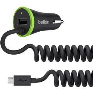 Belkin BOOST?UP Car Charger+USB Port - Netzteil - Pkw - 17 Watt - 2 Ausgangsstecker (F8M890BT04-BLK)