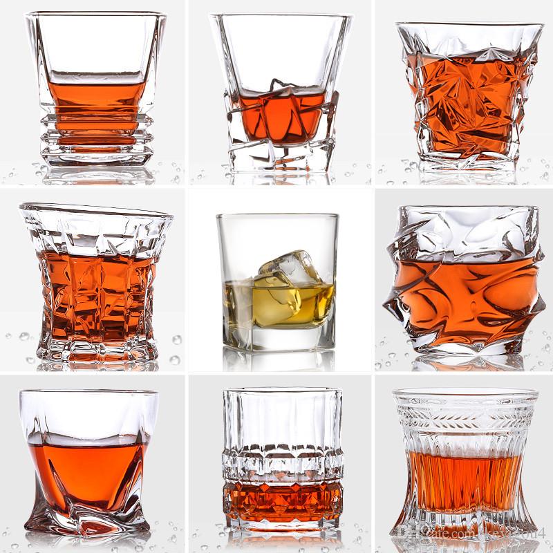 Square Whiskey Glasses Crystal Glass Cup Cocktail Bourbon Whisky Glass for Home Bar Party Hotel Wedding Glasses Drinkware