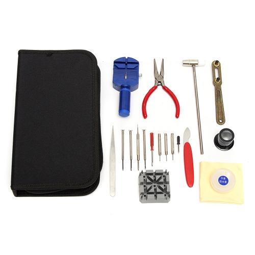 19 in 1 Watch Repair Tool Kit Watch Band Changing Case Opener Watch Strap Removal Tool