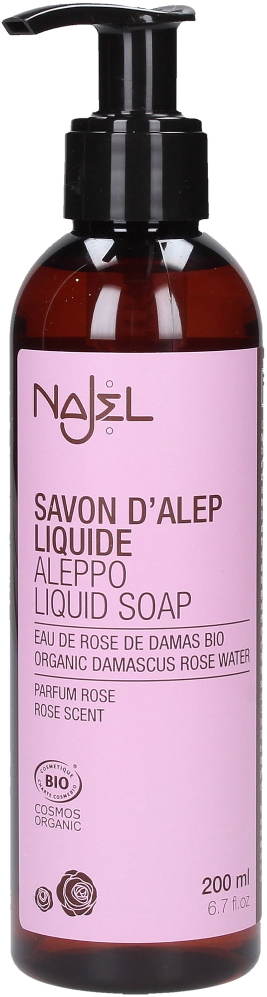 Najel Liquid Aleppo Soap with Damask Rose