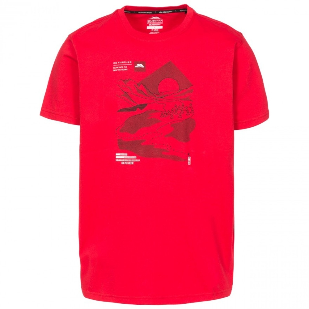 Trespass Mens Landscape Short Sleeve Graphic T Shirt XXS - Chest 31-33' (79-84cm)