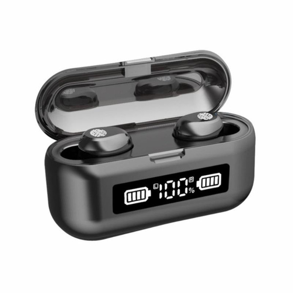 2020 F9-44 Wireless Earbuds 5.0 In-Ear Headphones With Charging Box IPX7 Waterproof Stereo Earphones With Mic for Phones