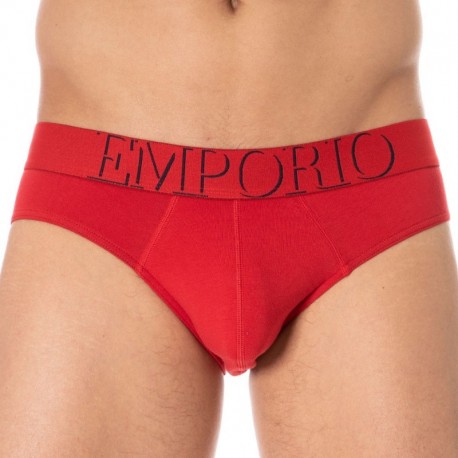 Emporio Armani 3D Print Brief - Red XL