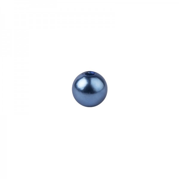 Perlen, Perlmutt, Ø 10mm, blau, 50 Stück