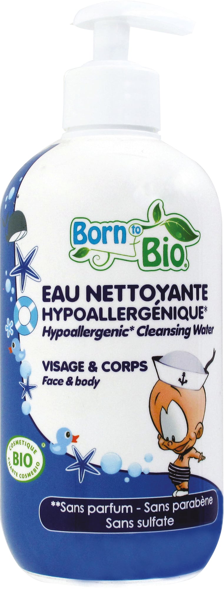Born to Bio Organic Baby Cleansing Water + Pump