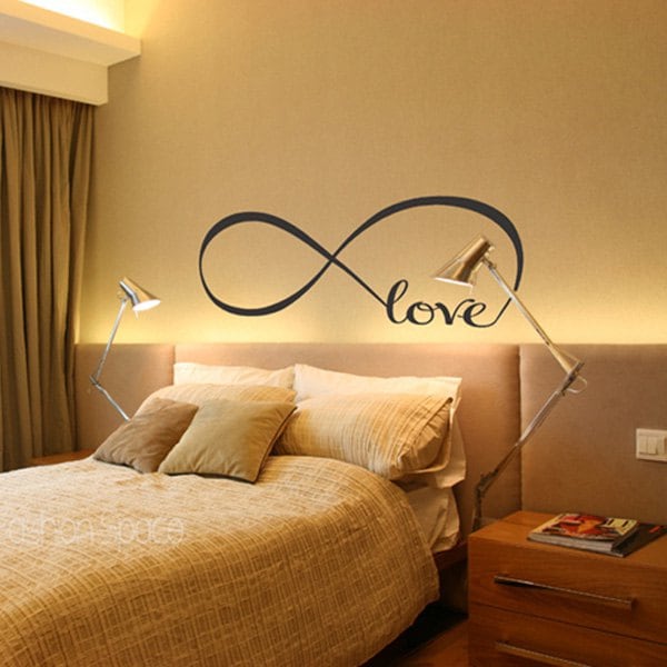 8274S Loop Love Home Decoration Removable Wall Sticker