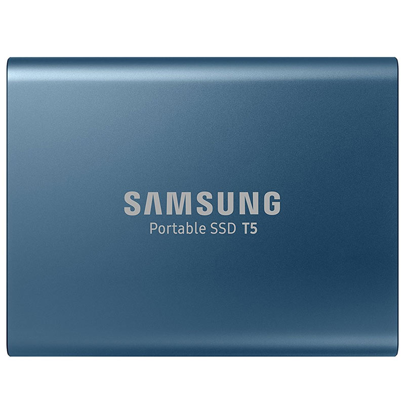 Samsung 500GB T5 USB 3.1 & USB-C External V-Nand Solid State Drive - Blue - 540MB/s