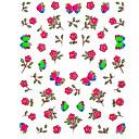 5pcs fleurs coloré de catégorie supérieure autocollants nail art