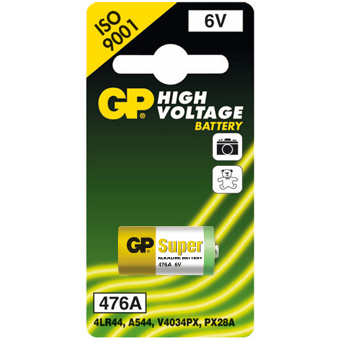 GP Battery - 476A (4LR44 / PX28A / V28PX / K28A / V34PX) 6 Volt Alkaline Battery - Pack of 1